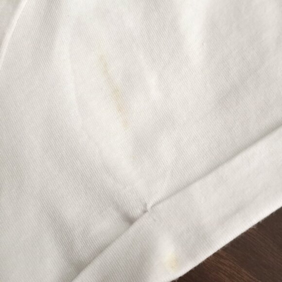 NWT Rachel Zoe White Crew Neck Short Cuffed Sleeve Tee T-Shirt - Picture 7 of 7